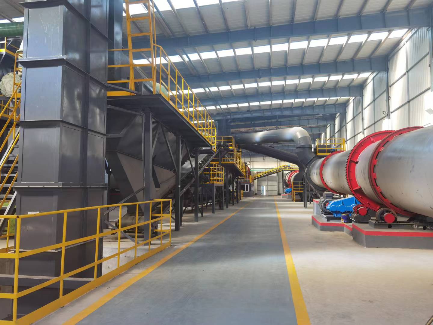 鹏飞加工的全新的年产50000吨NPK复合肥生产线设备