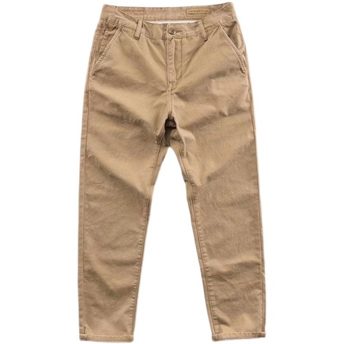 Workwear Trousers for Welding and Construction Sites: Durable, Relaxed Straight Leg, Men's Tailored Wide-Relaxed Thick Washed Work Pants