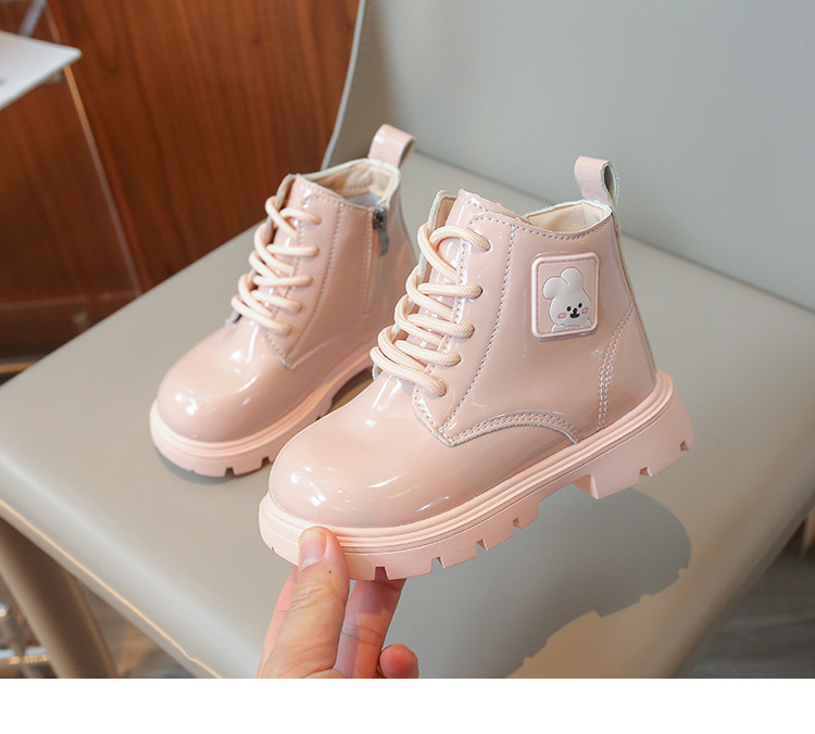 Kinder 2024 Trendy Fashion Mädchen Vielseitige Martin Jungen Frühling und Herbst Britischen Stil Kurze Stiefel_voghion.com
