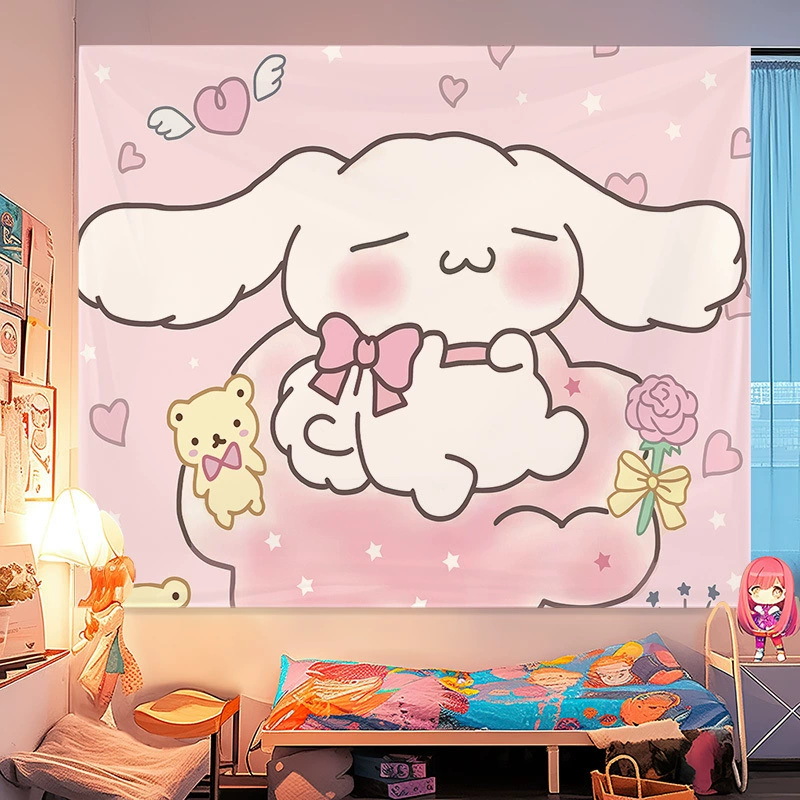 Постельное полотно Санрио Мели для стены hellokitty аренда дома декоративная тёплая романтическая подложка настенное полотнище