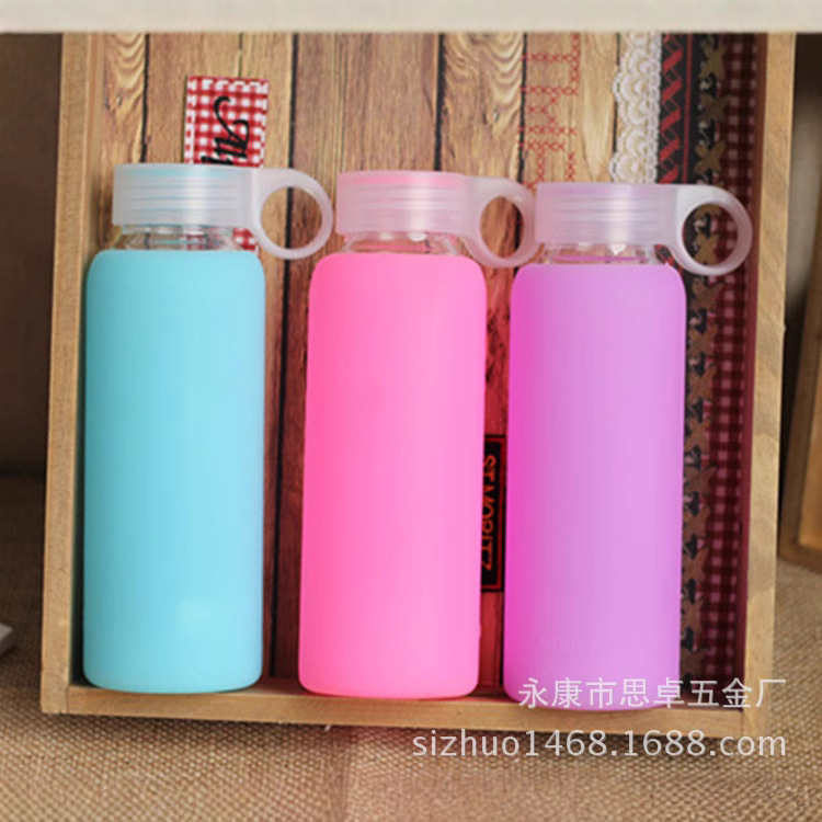 silicone glass tea cup for men and women