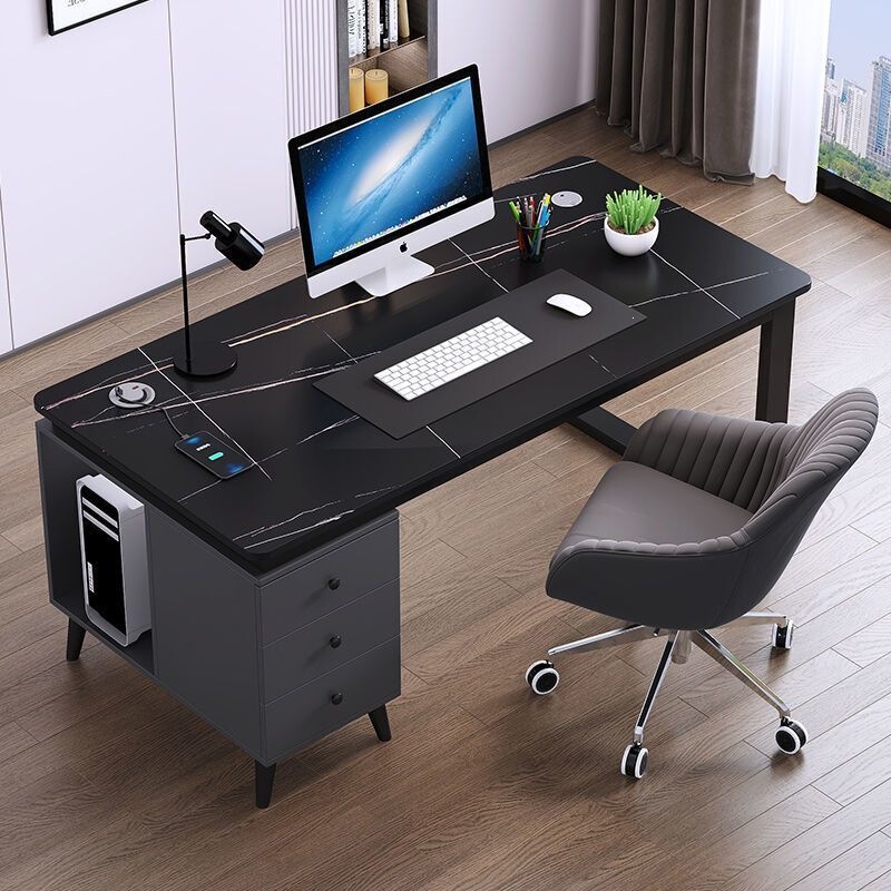 Slate computer desk, desktop home desk, study desk, bedroom office desk, student simple modern light luxury writing desk