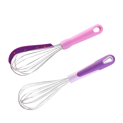 7-inch to 12-inch silicone egg beater manual stainless steel butter cream mixer silicone DIY baking kitchenware