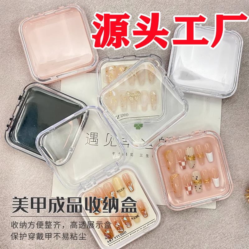 transparent fake nails for manicure