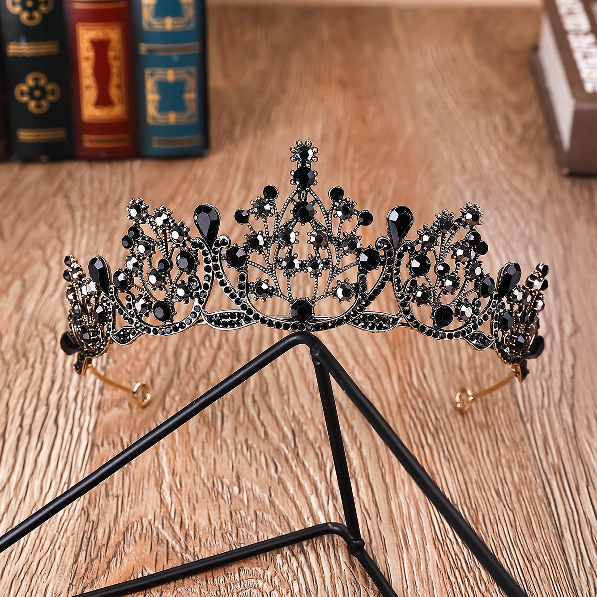 Corona boda diadema nupcial tocado rhinestone diadema joyería aleación de zinc Phoenix corona boda pasarela nupcial corona