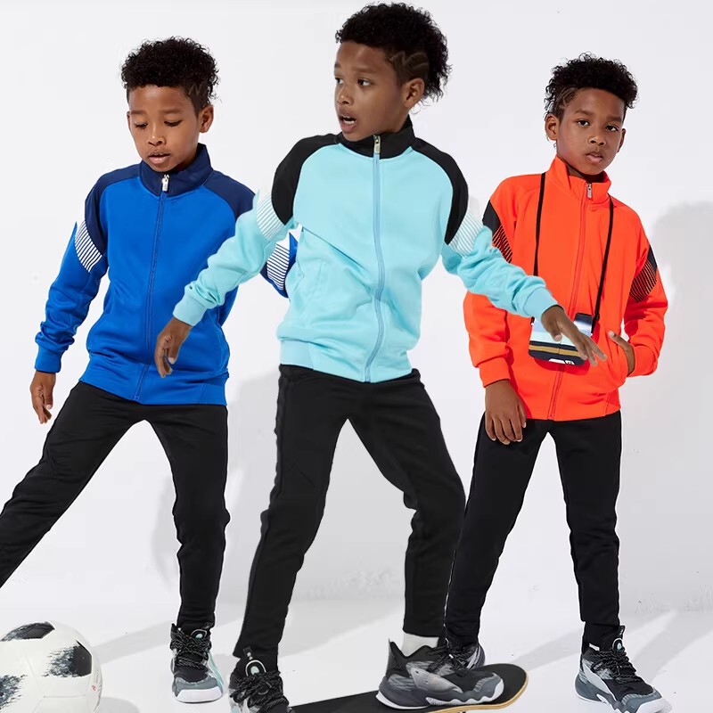 Children's Football Training Uniform Long-Sleeved Long Pants Suit Autumn and Winter Boys' Jacket Jersey Primary School Student Competition Uniform Children's Football Training Uniform Long-Sleeved Long Pants Suit Autumn and Winter Boys' Jacket Jersey Primary School Student Competition Uniform