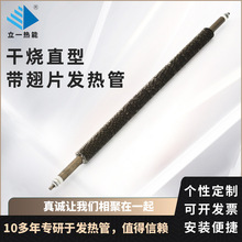 供应干烧直型带翅片发热管380V快速翅片式电加热管电子设备发热管