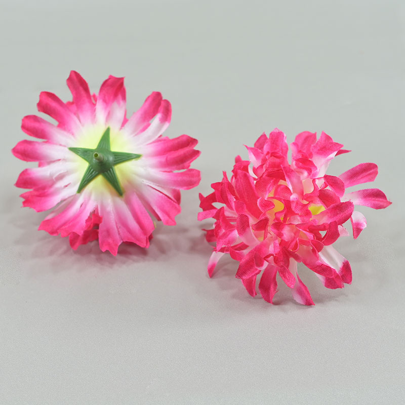 Simulación de crisantemo de 4 capas flores artificiales flores de seda disparo props artísticos colocación de flores crisantemo cabeza de flores