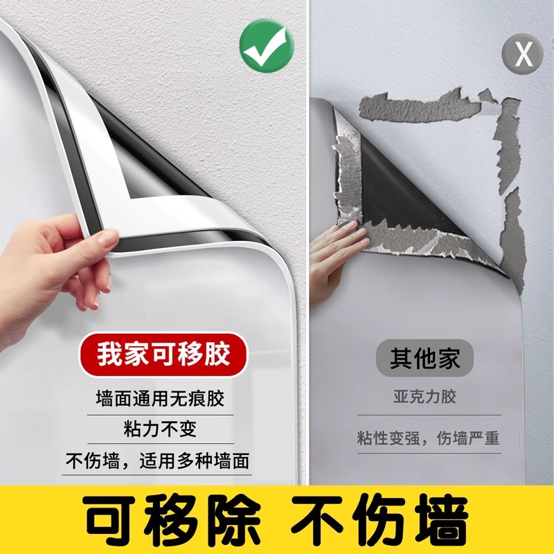 Tablero de exhibición de pared de fotos de absorción magnética tablero negro pegatinas de pared de fondo magnético hogar pintura pegatinas magnéticas creativas decoración tablero blanco