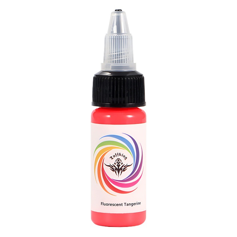 Tuffking Cross-border 16 colores 15ml color fluorescente 5ml tinta de tatuaje arco iris tinta UV tinte de tatuaje