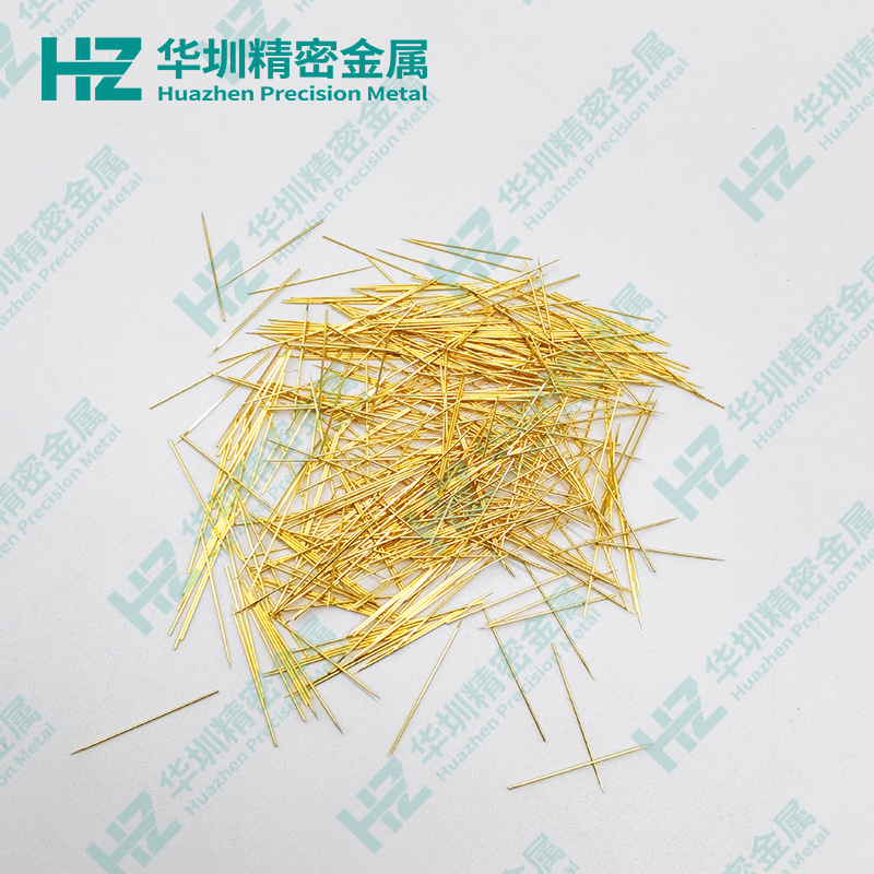 镀金美容微针 射频黄金微针 加工0.16-0.5mm无磁不锈钢实心针磨尖