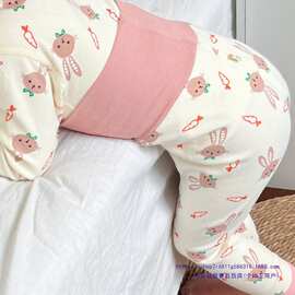 秋冬季儿童女童宝宝秋衣秋裤套装高腰护肚纯棉婴儿内衣睡衣棉毛衫