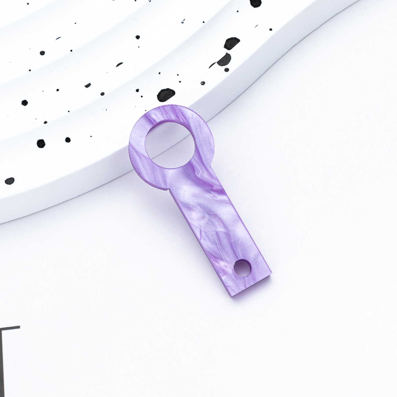 Nuevo DIY cuentas acrílico colgante de paja adecuado para 8mm - 10mm Ice Ba Cup accesorios de paja al por mayor