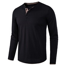 I 34638 Long Sleeve Solid Color T Shirt ��ɫ�L��T��
