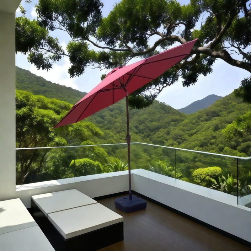 屋外パラソル、中柱傘、ガーデンパラソル、屋外業務用大型日傘、広告折りたたみバルコニーパティオテーブルと椅子の傘|undefined