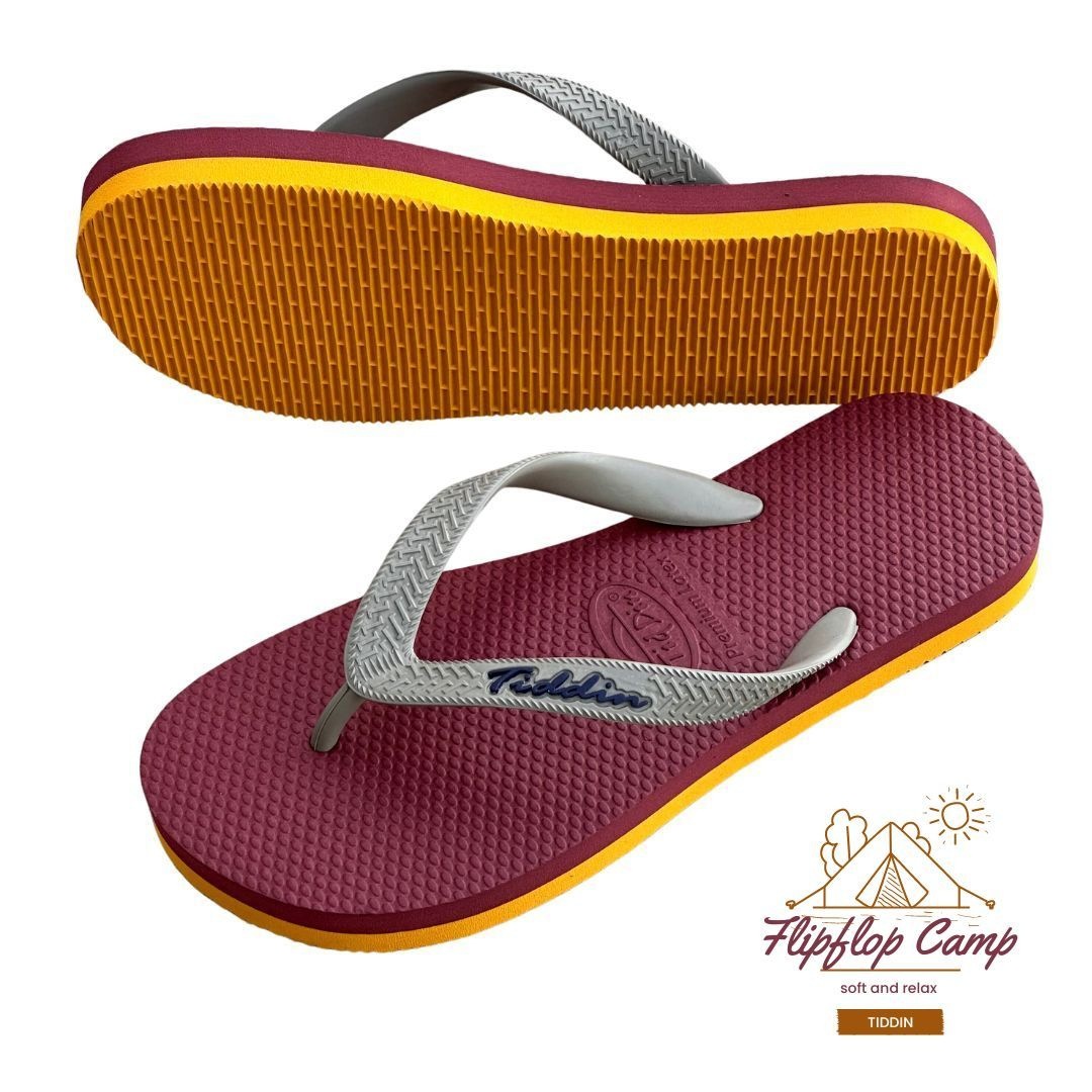 Chanclas para hombre Tid Din de suela blanda de látex importadas de Tailandia, zapatillas ligeras, impermeables y antideslizantes