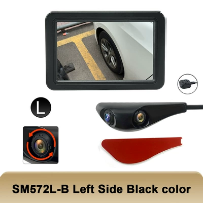 Dual Camera Electronic Rearview Mirror Side – Rearview mirror/rearview mirror - 5inch-front-and-rear-integrated-camera-on-the-leftblack-with-64g-tf-card