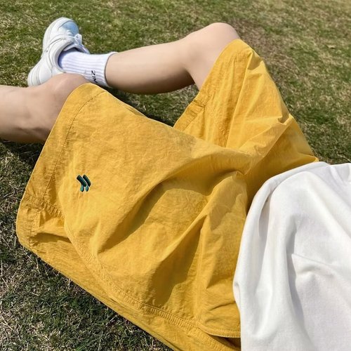 2025 New Spring and Summer Thin and Versatile Pants Leisure Loose Sports Five-Finger Shorts Gray Quick-Dry Shorts for Men