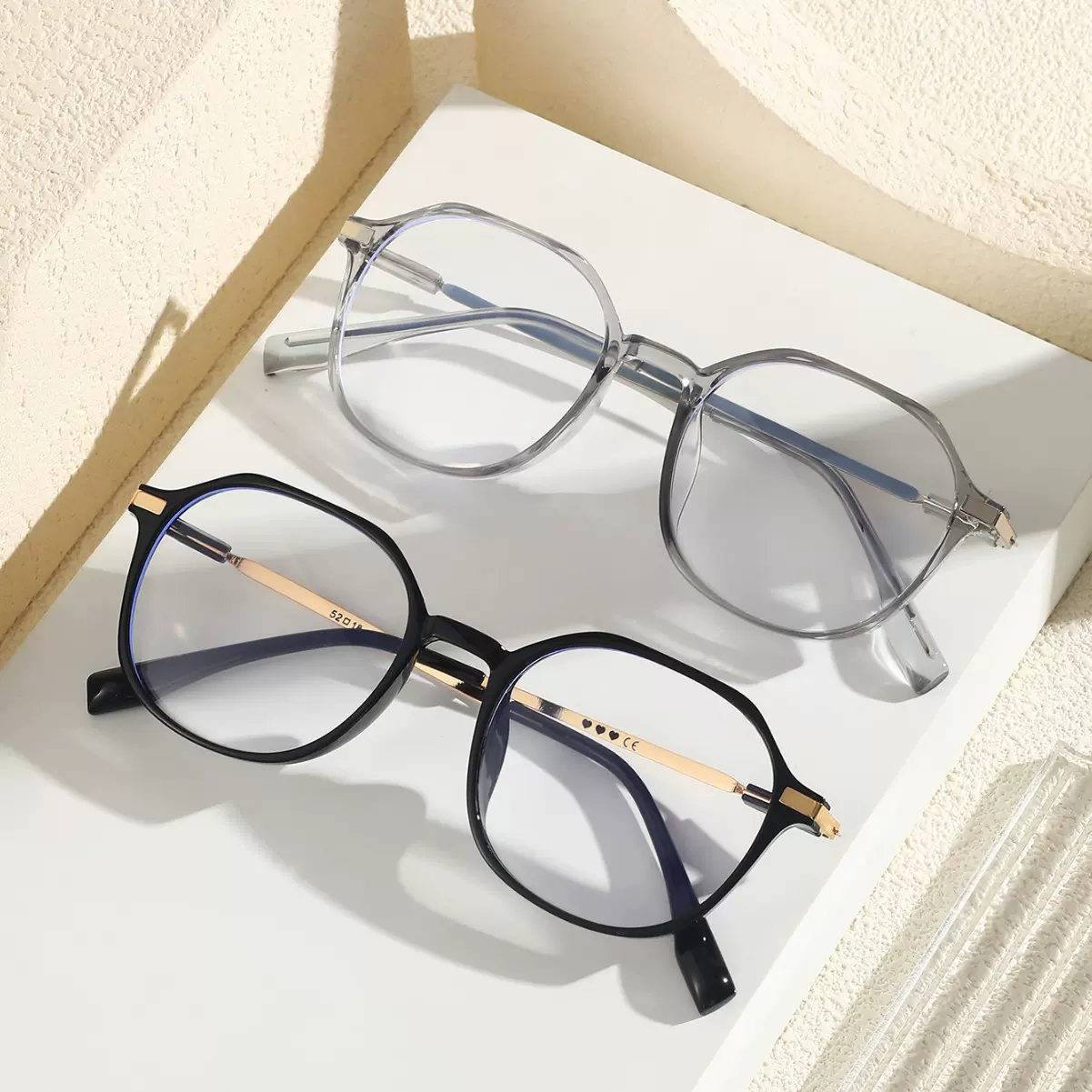 2025新款时尚复古眼镜可配度数潮流跨境透明平光镜跨境专供JK8212