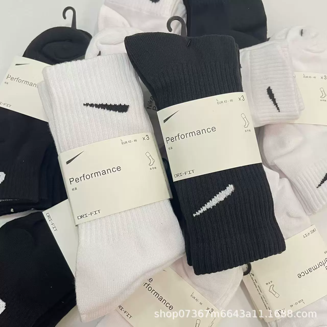 Носки Nike для мужчин и женщин, баскетбольные высокие кроссовки, средней длины, увеличенная толщина, оптом