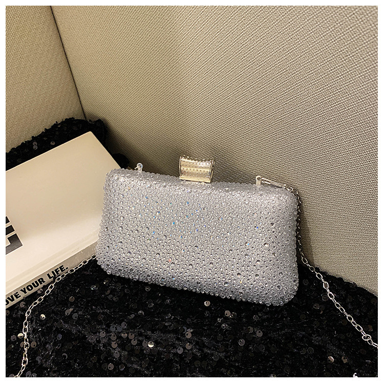 Bolsa de cena flash transfronteriza, bolsas de cena de diamantes calientes, bolsas de mano de diamantes de lujo, bolsas de mano de moda de fiesta