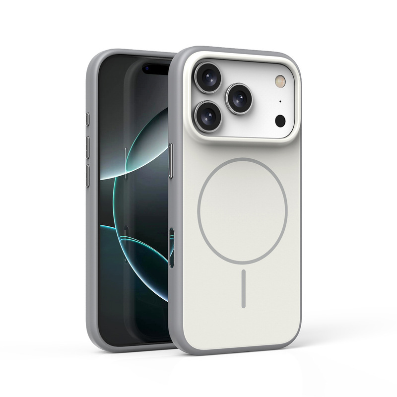 适用苹果17promax手机壳磁吸肤感磨砂iphone17相机按键保护防摔壳|undefined