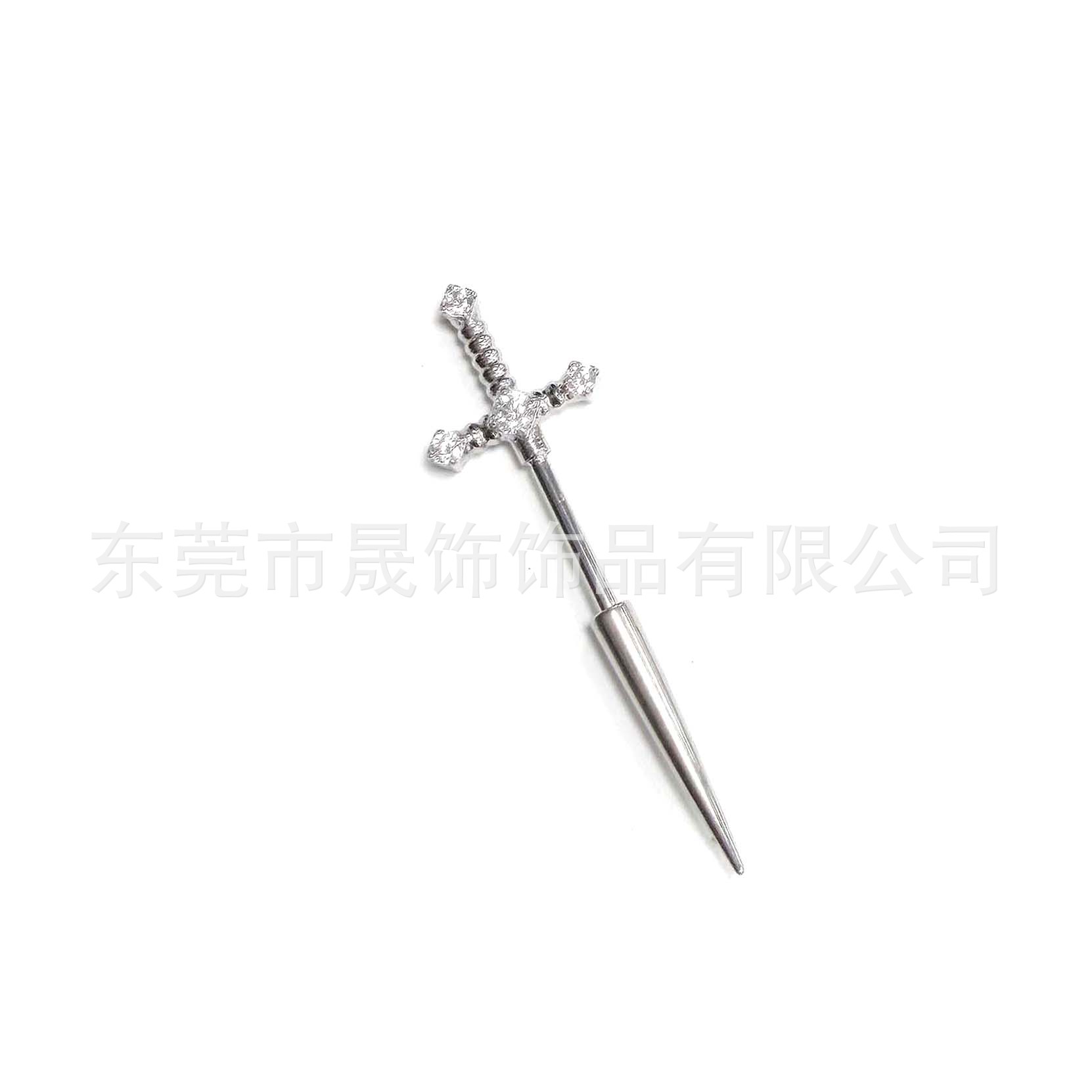 F136 Titanium Alloy 圣剑 Ear Stud Studded 5A Cubic Zirconia Tragus 钉恶魔钉G23 Titanium Internal Thread Piercing Jewelry
