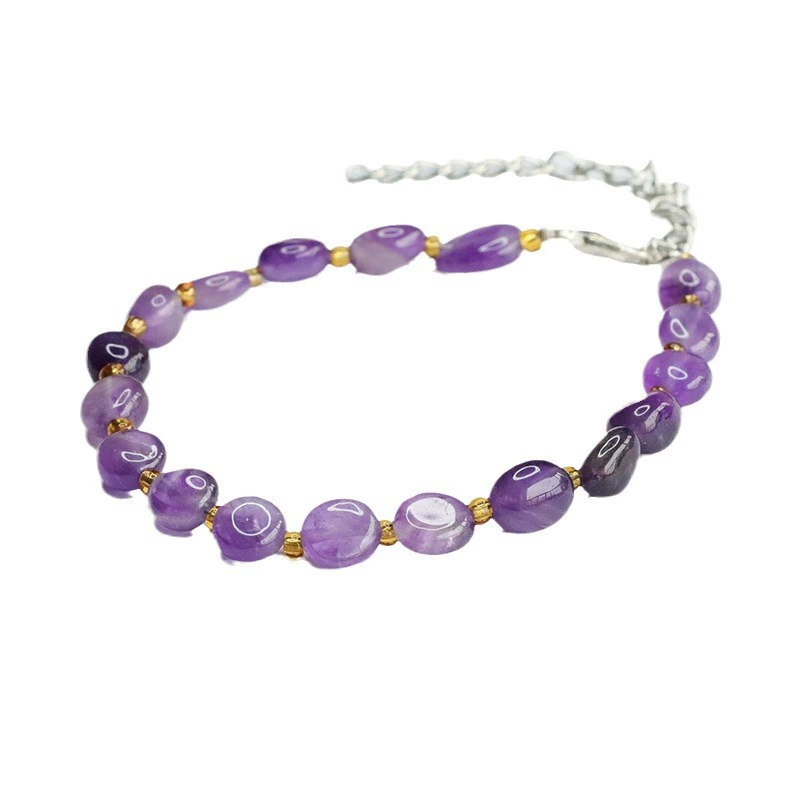 Натуральный аметист сопровождающая bracelet Jiuzilihuo браслет Caibao Factory оптом CB4033002