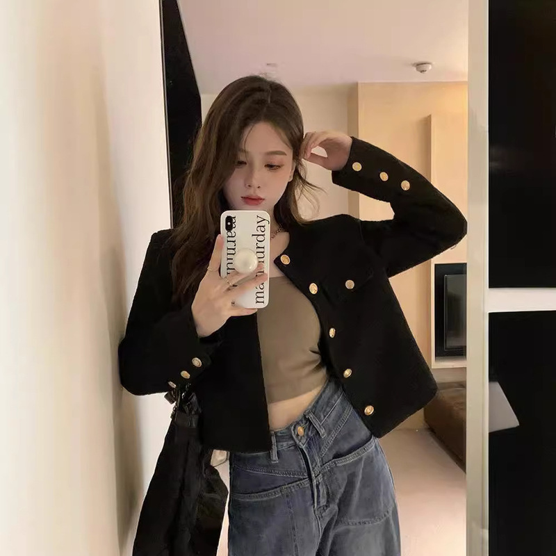 Chanel-Style Jacket for Women, Spring 2025 New French Short Style, Trendy and Versatile Top for Women, Wholesale Chanel-Style Jacket for Women, Spring 2025 New French Short Style, Trendy and Versatile Top for Women, Wholesale