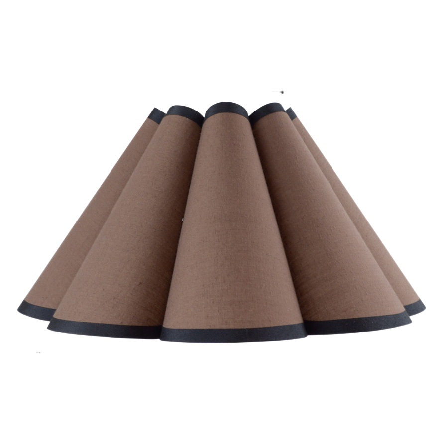Transfronteriza sala de estar comedor pétalo lámpara de noche pantalla de tela lámpara de mesa accesorios flor decoración araña pantalla Hotel