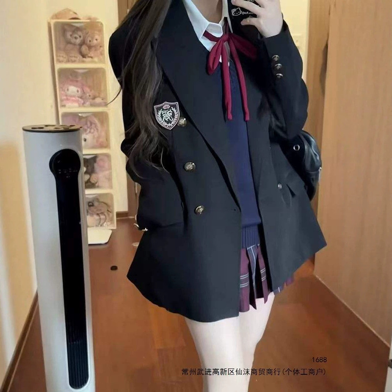 JK jacket, suit, original uniform, college-style, for petite individuals, black blazer, college style, early autumn vibe, other JK jacket, suit, original uniform, college-style, for petite individuals, black blazer, college style, early autumn vibe, other