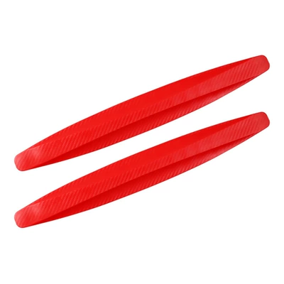 Qapı və bamper qoruyucu zolaqlar Anti-Collision Strips Carbon Fiber Pattern - carbon-fiber-red-opp-bag-2-pieces