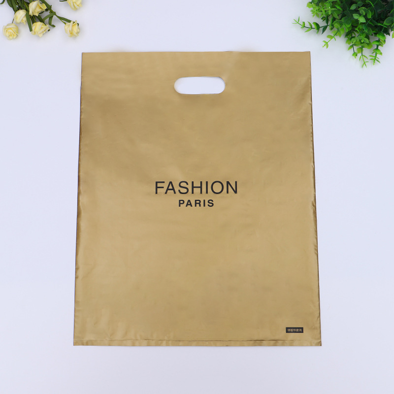 四指袋厂家现货服装包装手袋pe塑料袋超市购物手提塑料袋印刷logo