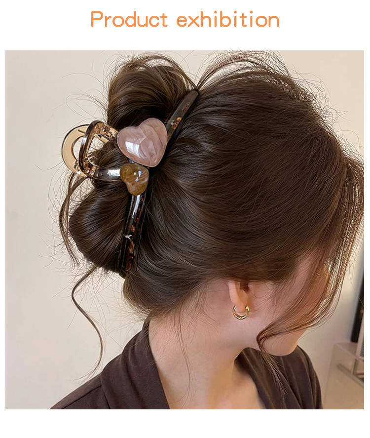 Korean Style Haarklammer Herbst/Winter groß für dickes Haar Hinterkopf Hai-Klammer Premium Haarspange zum Hochstecken Haarklip
