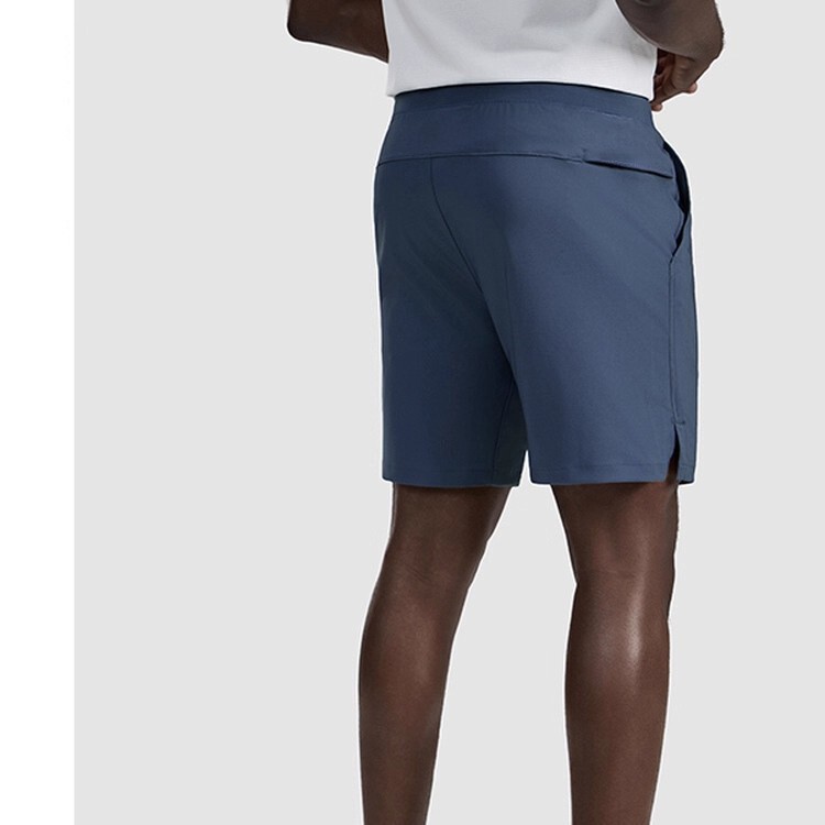 New Solid Color Breathable Quick-Drying Men's Sports and Leisure Shorts with Widened Waistband and Adjustable Drawstring