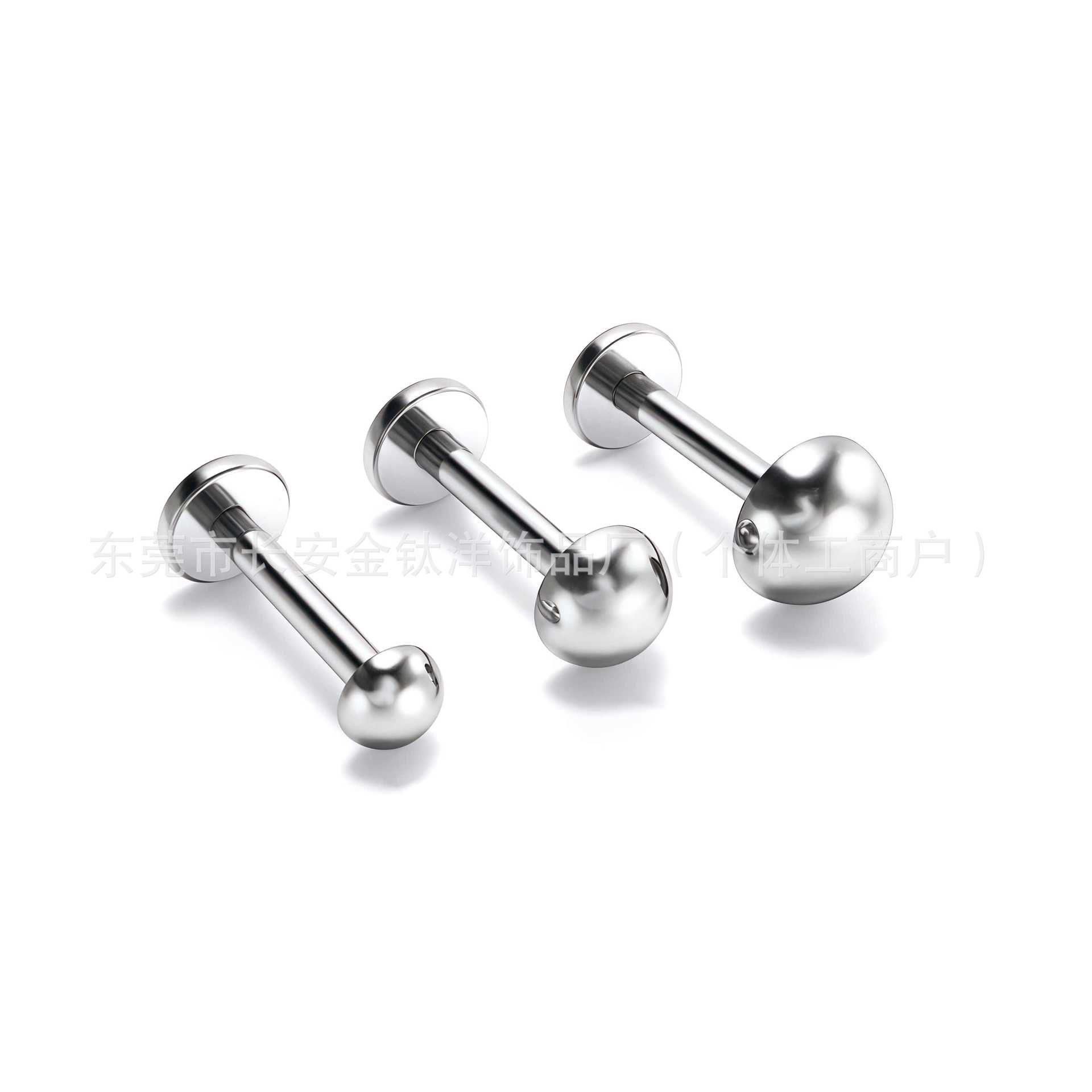 F136 Titanium Hemispherical Lip Nail Earrings Lip Stud Ear Bone Nails G23 Titanium Alloy Piercing Jewelry Basic Accessories detail image 7