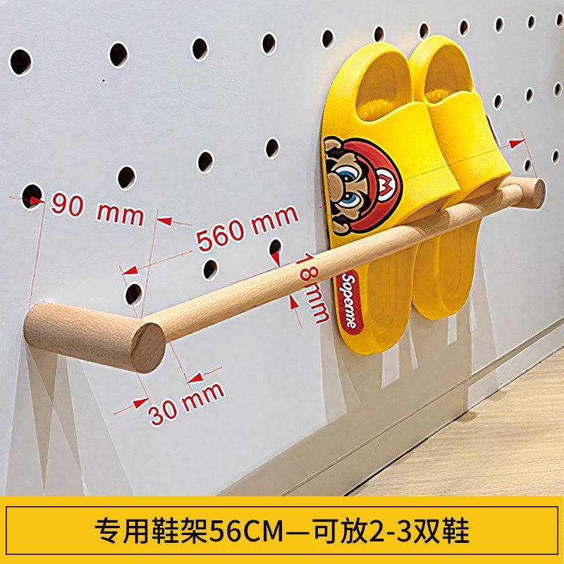 Hoyo de madera de color nuez hoyo tablero estante de madera sólida pared de modelado puerta de entrada de la casa pared detrás de la decoración estante de exhibición