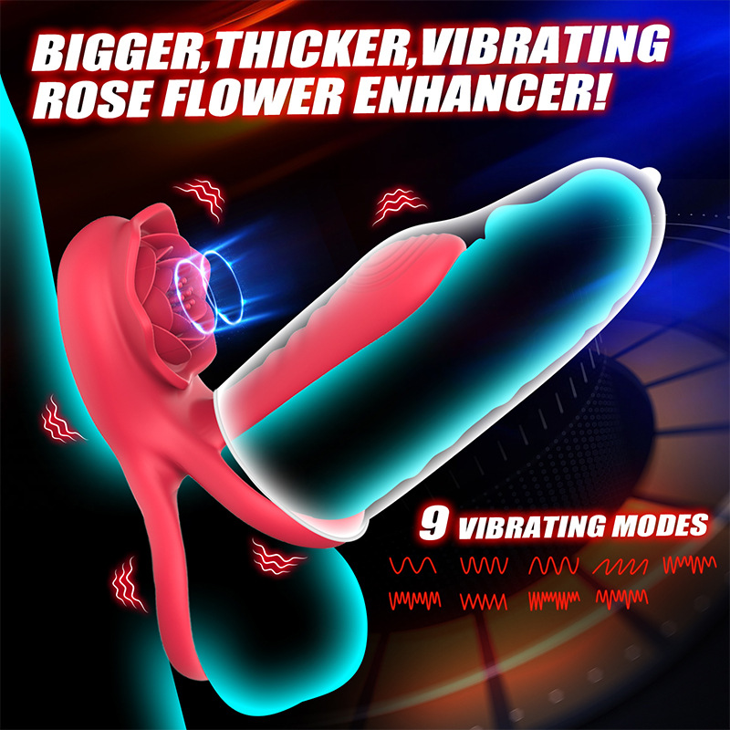 Cross-Border Second Generation Tuanhua Vibrating Wireless Remote Control Semen Locking Couple Resonance Double Ring_voghion.com