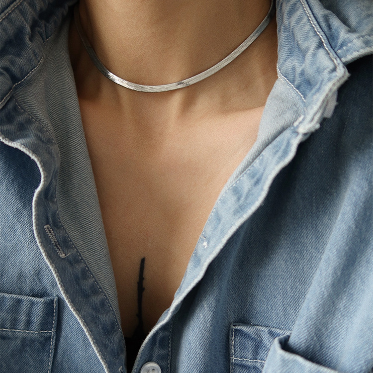 304 Stainless Steel Material Wholesale Jewelry Fashion Geometric 304 Stainless Steel Plating Layered Necklaces
