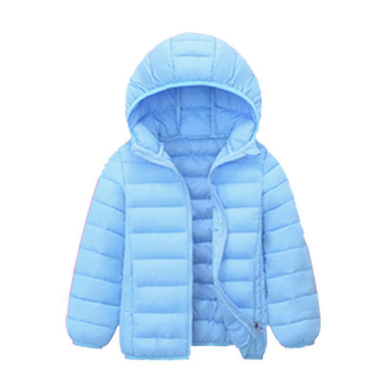 Chaqueta de plumón ligera para niños y niñas, modelo 2025, abrigo corto de algodón para niños pequeños y mayores.
