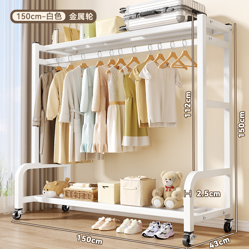 [화이트 150cm] 상단 수납 + 내하중 롤러