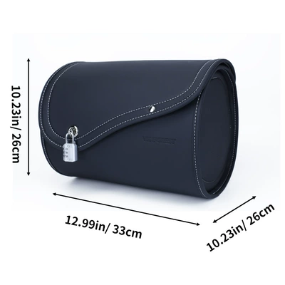 Motorcycle Electric Vehicle Accessories Riding Equipment Back Seat Bag Back Shelf Helmet Bag Tail Bag Waterproof (Motorcycle trunk) - v05-black-electric-vehicle-backpack