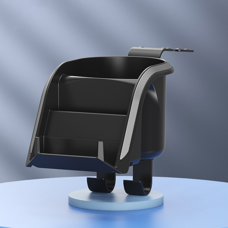 Caja de almacenamiento de respaldo de asiento de automóvil con asiento trasero fijo de taza de té y taza de agua