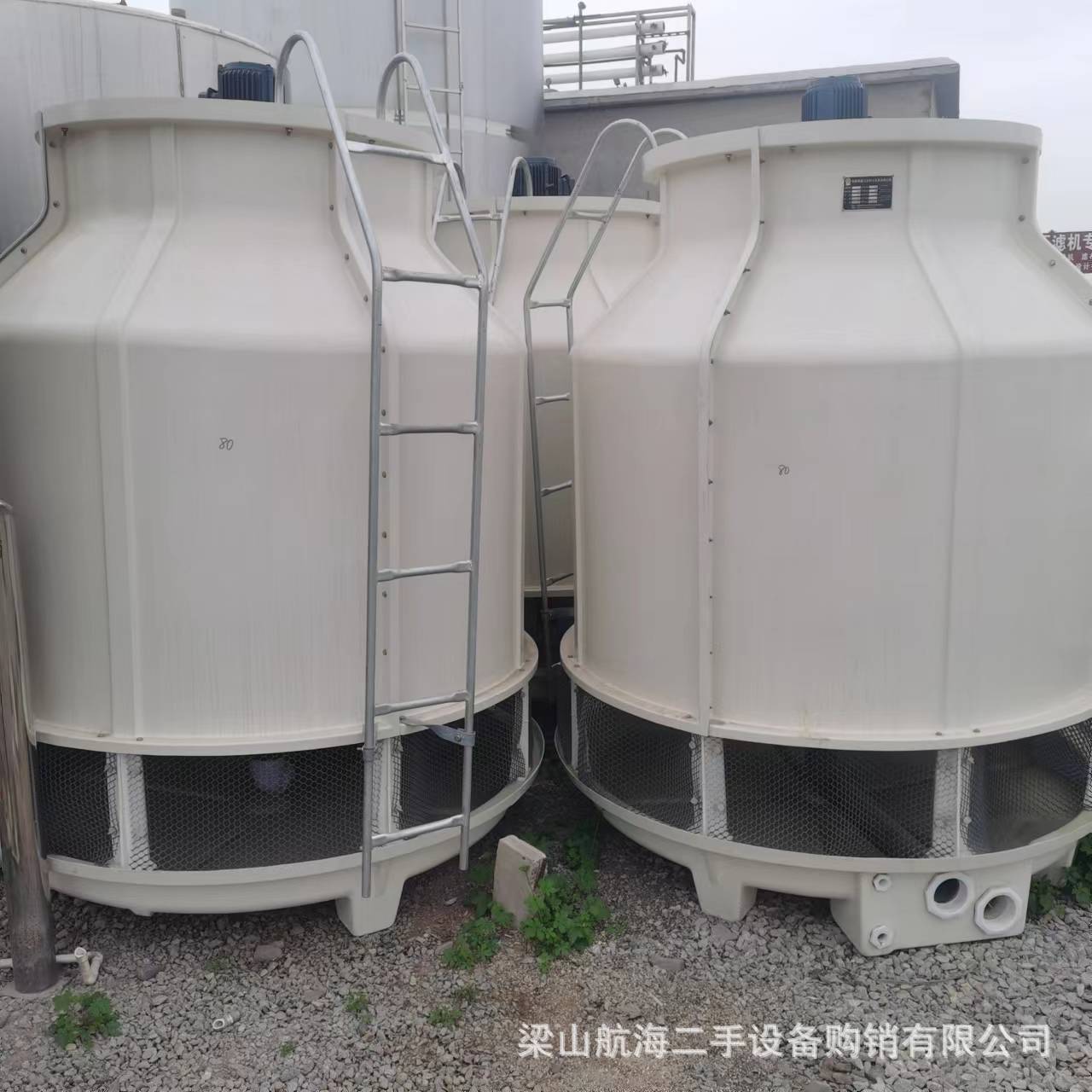 销售圆形逆流式pp冷却塔工业降温制冷散热设备冷水80T100吨