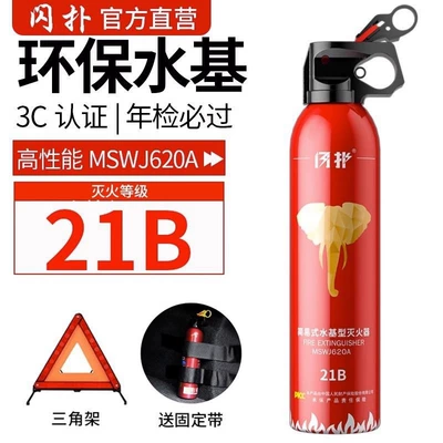 Equipment Essential, Vehicle fire extinguisher - 620ml-high-performance-21b-fire-extinguisher-fixed-strap-reflective-tripod