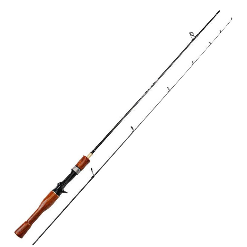 Varilla Makou mango de madera varilla de enchufe ajustable UL artes de pesca Luya Rod 1,8 m carbono sólido en stock al por mayor varilla de pesca transfronteriza