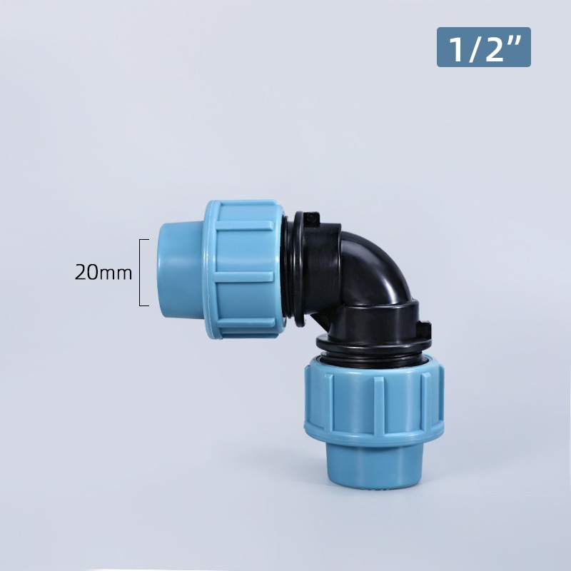 Conector de tubería de agua de plástico PE accesorios de tubería de conexión rápida PE reparación de emergencia cable interno codo PE Conexión de tarjeta rápida cable externo tee al por mayor