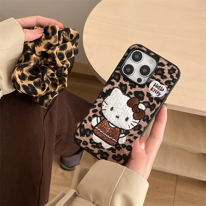 Apple, совместимый iPhone 15, мультяшный чехол для телефона, вышивка, iphone, 15promax, 14