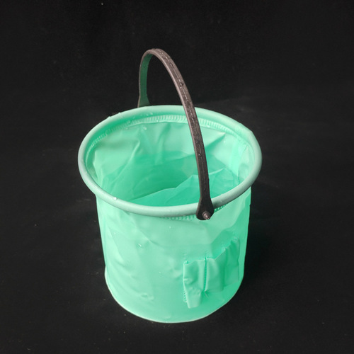 Factory-supplied small-sized multi-compartment pen washing bucket, colorful plastic folding pen holder with hard bottom, art painting pen washing cup, paint bucket