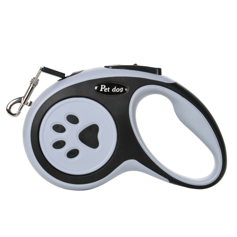 Amazon nueva impresión de garras para perro automático retráctil cuerda de tracción a prueba de explosiones tractor retráctil al aire libre pasear cadena de perro